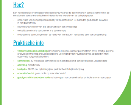 Infant-observatie volgens Esther Bick                 