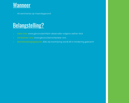 Infant-observatie volgens Esther Bick                 